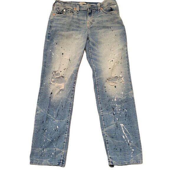 True Religion Ricky Straight Leg Super T Flap Pocket Maui Jeans Men's 31 x 32 - Picture 1 of 11